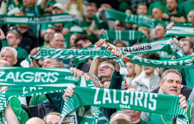 „Žalgirio“ gerbėjai vėl užpildys areną (BNS nuotr.)