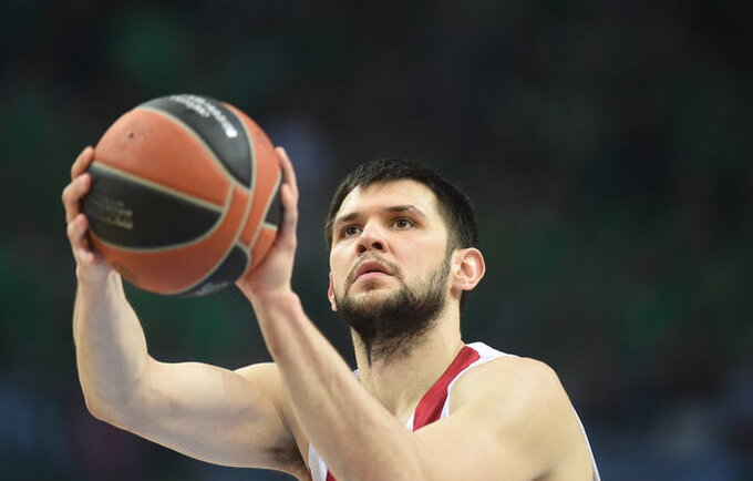 K.Papanikolaou pataikė svarbiausią mačo metimą (Fotodiena.lt)