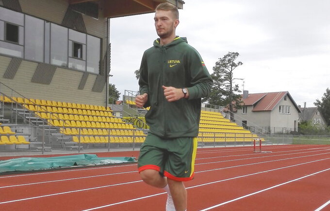 D.Sabonis jau sportuoja su rinktine (LKF nuotr.)
