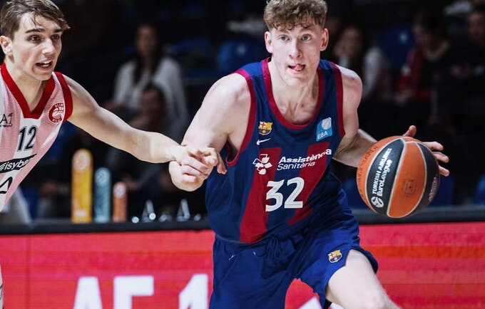 K.Jakučionis pelnė tritaškį (Euroleague.net)