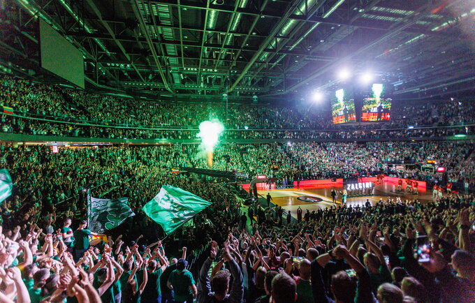 „Žalgirio“ arena išparduota trečią kartą paeiliui (BNS nuotr.)