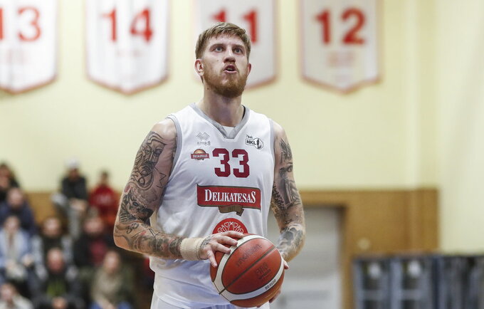 R.Rutkauskas pelnė 19 taškų (Gintaro Šiupario nuotr.)