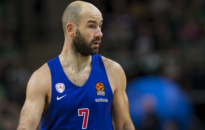 V.Spanoulis nerungtyniaus mače su CSKA (BNS nuotr.)