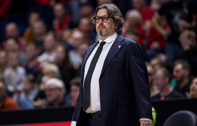 A.Trinchieri apžvelgė būsimas rungtynes („Betsafe-LKL“ nuotr.)