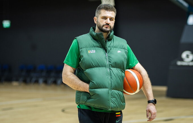 L.Kleiza apžvelgė rinktinės reikalus (BNS nuotr.)