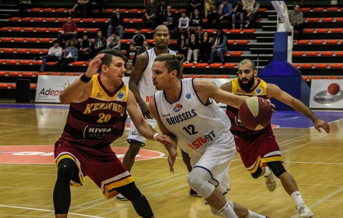 A.Pečiukevičius puikiai organizavo Briuselio klubo atakas (FIBA Europe nuotr.)