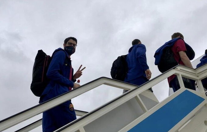 „Barcelona“ kelionė neapsiėjo be nuotykių
