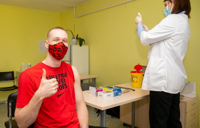 Paskiepytas ir M.Echodas (Foto: Saulius Čirba)