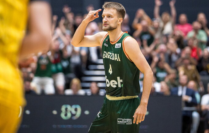 K.Giedraitis surinko dvigubą dublį (Foto: „LKL, kurią remia „Betsson“)