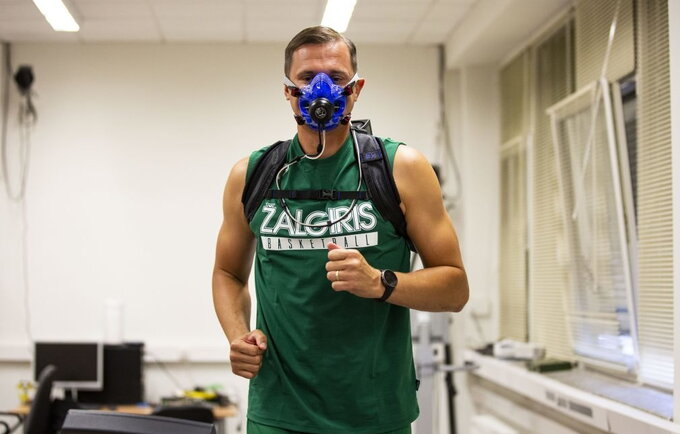 P.Jankūnas su kitais žalgiriečiais jau rengiasi sezonui (nuotr. Žalgiris)