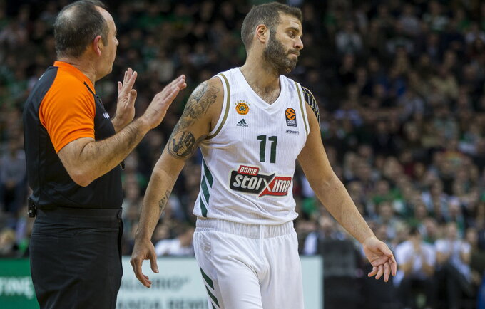 N.Pappas grįžta į Atėnų klubą (BNS nuotr.)