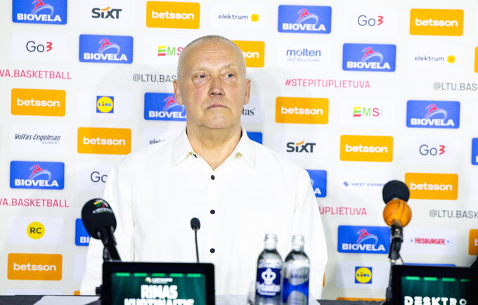 R.Kurtinaitis aptarė Lietuvos rinktinės kandidatus (BNS nuotr.)
