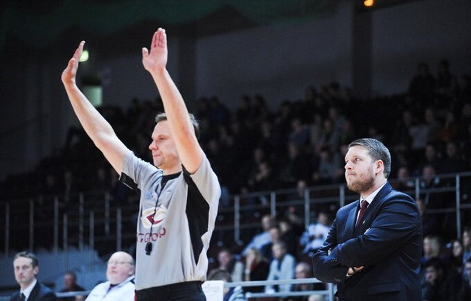 G.Petrauskas dažnai mėgsta pasiginčyti su mačo arbitrais (Fotodiena.lt)