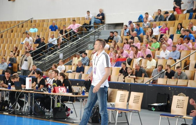 T.Masiulis tikisi geresnio A.Veličkos žaidimo (Krepsinis.net nuotr.)