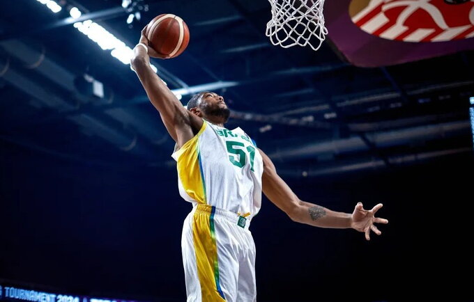 B.Caboclo žibėjo prieš juodkalniečius (FIBA nuotr.)