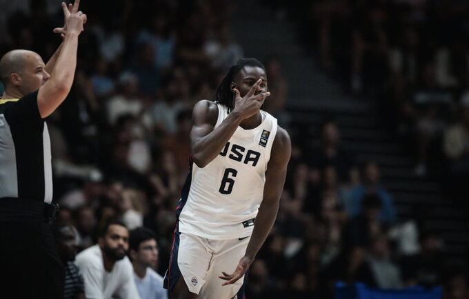 Amerikiečiai finale smaginosi (FIBA nuotr.)
