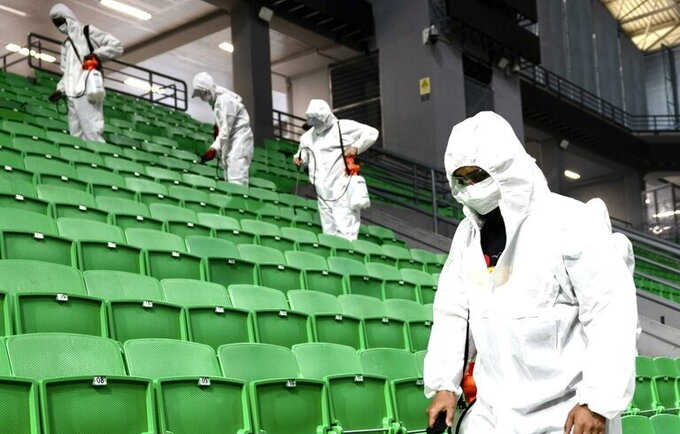 OAKA arena buvo išvalyta po „Olympiacos“ triumfo