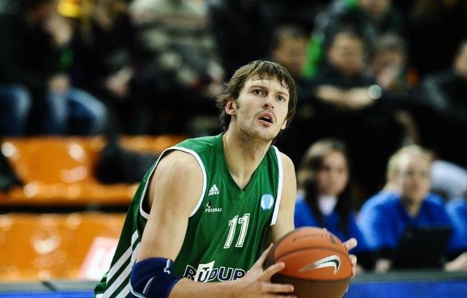 Vidutiniškai po 20 naudingumo balų renkantis Edgaras Želionis yra antras geriausias krepšininkas Latvijos čempionate (R.Dačkus, Fotodiena.lt)