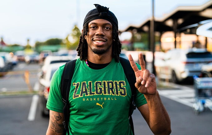 T.Wallace'as vasarą darbavosi individualiai (Žalgirio nuotr.)