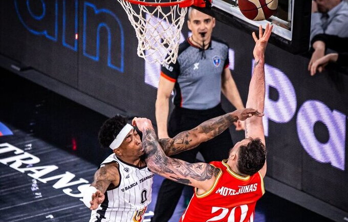 D.Motiejūnas pelnė 3 taškus
