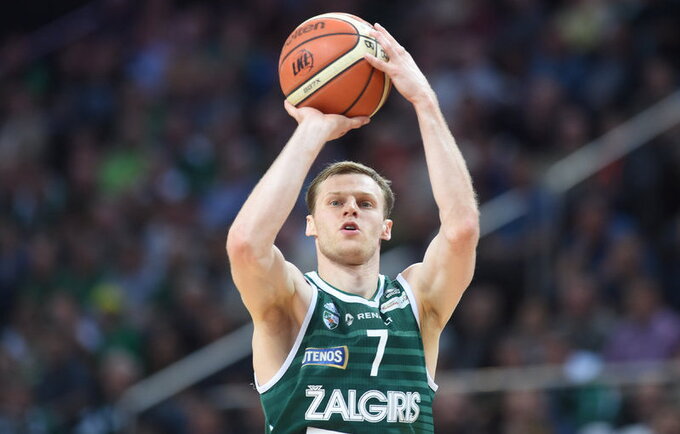 M.Pocius laikomas geriausiu „Žalgirio“ žaidėju (Fotodiena.lt)