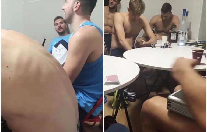 Slovėnai užfiksuoti su kortomis rankose
