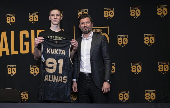 J.Kukta keliasi į Kauną (www.zalgiris.lt nuotr.)