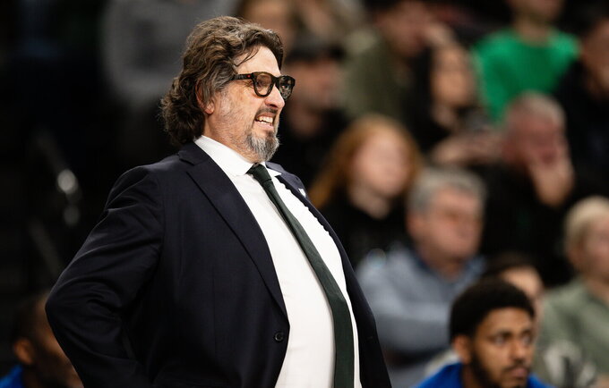 A.Trinchieri pasitinka rungtynes su ASVEL (BNS nuotr.)