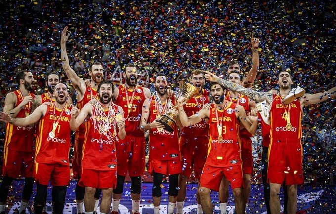 Ispanai laikė iniciatyvą savo rankose viso mačo metu (FIBA nuotr.)