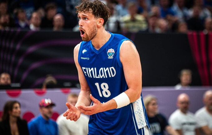 M.Jantunenas atsakė į R.Kurtinaičio pastabą teisėjams (FIBA Europe nuotr.)