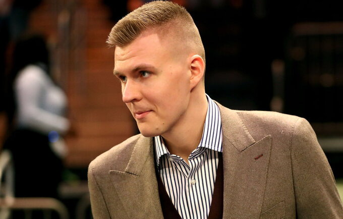 K.Porzingis nepasikuklino garsiai pareikšti apie norą būti iškeistam (Scanpix nuotr.)