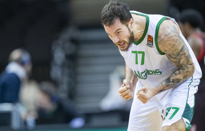 J.Lauvergne'as pratęsė sutartį su LKL čempionais (BNS nuotr.)
