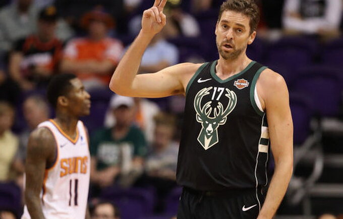 P.Gasolis nori toliau žaisti NBA (Scanpix nuotr.)