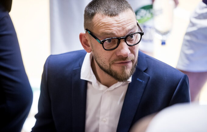 A.Jasilionis iki M.Arlausku („Betsafe-LKL“ nuotr.)