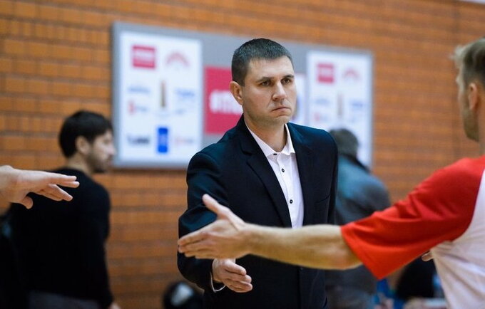 V.Sirvydis pasigedo komandos kovingumo (Vido Venslovaičio nuotr.)