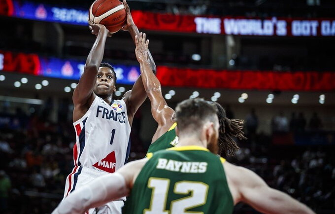F.Ntilikina įgijo daug pasitikėjimo savo jėgomis (FIBA nuotr.)