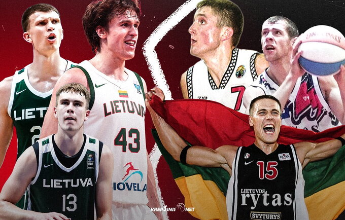 Kaip šiais laikais galėtų atrodyti legendinė 2002 m. komanda? (Krepsinis.net nuotr.)