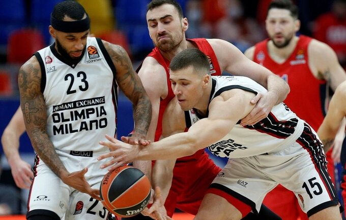 CSKA krito gynybiniame mače (Euroleague.net)
