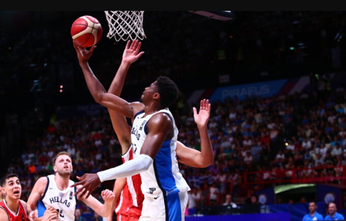 K.Antetokounmpo olimpiadoje nežais (FIBA nuotr.)