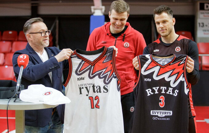 „Ryto“ žaidėjai vilksis legendines aprangas (BNS nuotr.)