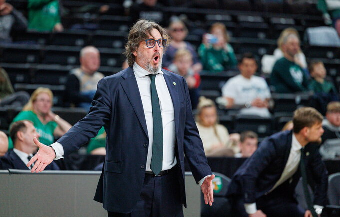 A.Trinchieri kritikavo lygą (BNS nuotr.)