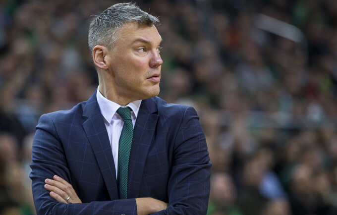 Š.Jasikevičius apžvelgė mūšį prieš „Maccabi“ (BNS nuotr.)