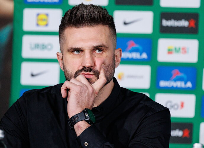 L.Kleiza kalbėjo apie rinktinę (BNS nuotr.)