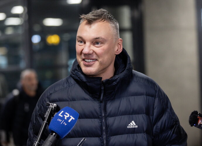 Š.Jasikevičius džiaugėsi nauju būstu (BNS nuotr.)