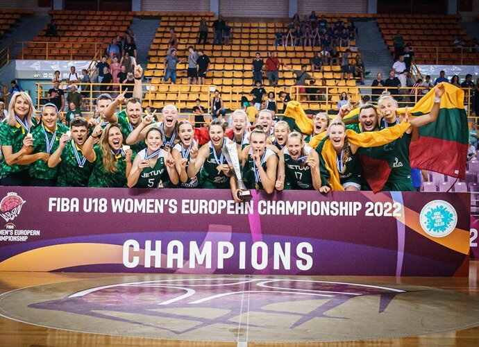 Merginos pasiekė auksą (FIBA Europe nuotr.)
