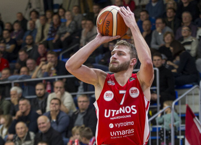 G.Radzevičius žaidžia solidų antrą sezoną Utenoje (BNS nuotr.)