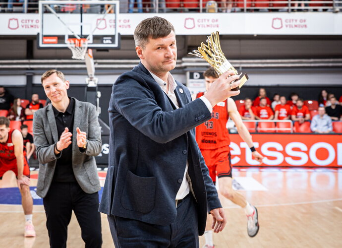 A.Jomantas apžvelgė nuveiktus darbus (Foto: „LKL, kurią remia „Betsson“)