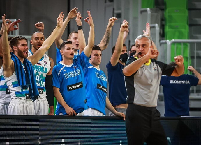 Slovėnijos ekipa pirmą kėlinį laimėjo net 24 taškais (FIBA Europe nuotr.)