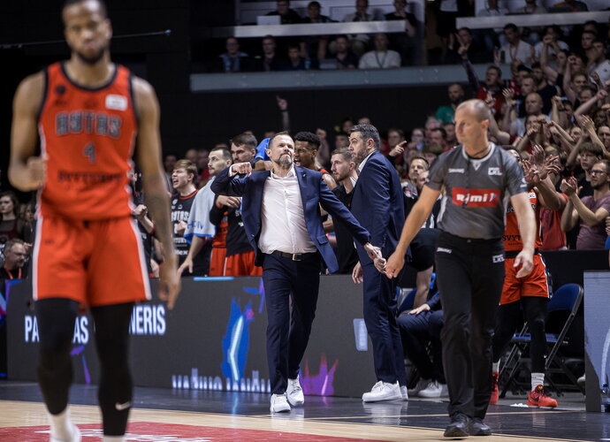G.Žibėnas triumfavo su savo komanda („Betsafe-LKL“ nuotr.)