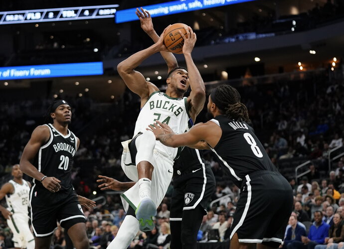 G.Antetokounmpo pelnė 24 taškus (Scanpix nuotr.)
